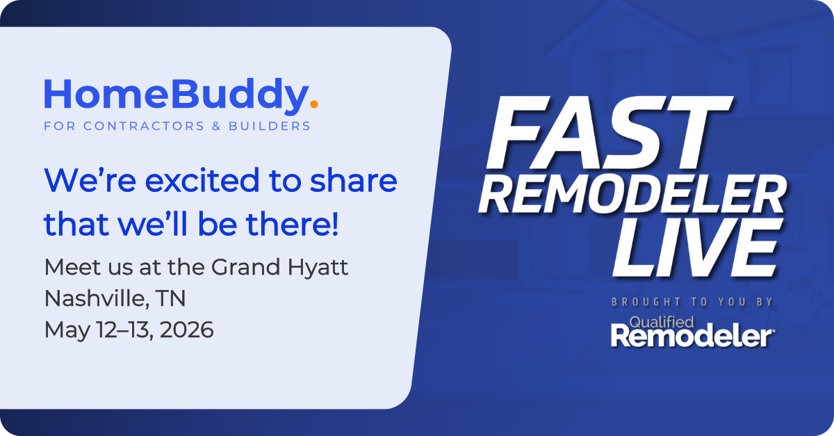 HomeBuddy Going to FAST REMODELER LIVE